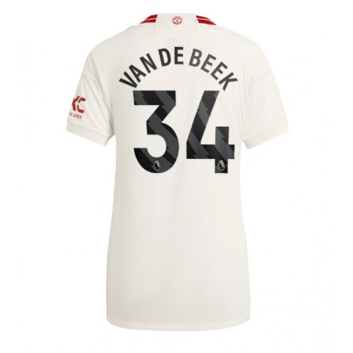 Maillot de foot Manchester United Donny van de Beek #34 Troisième Femmes 2023-24 Manches Courte